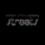 Streets широкоформатная полноцветная сольвентная печать Логотип Streets широкоформатная полноцветная сольвентная печать