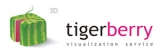 Логотип Tigerberry студия 3D визуализации